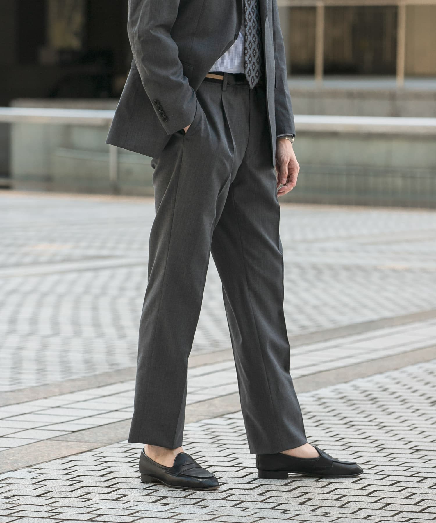 LIFE STYLE TAILOR ウォッシャブルストレッチパンツ[DT36-14L501