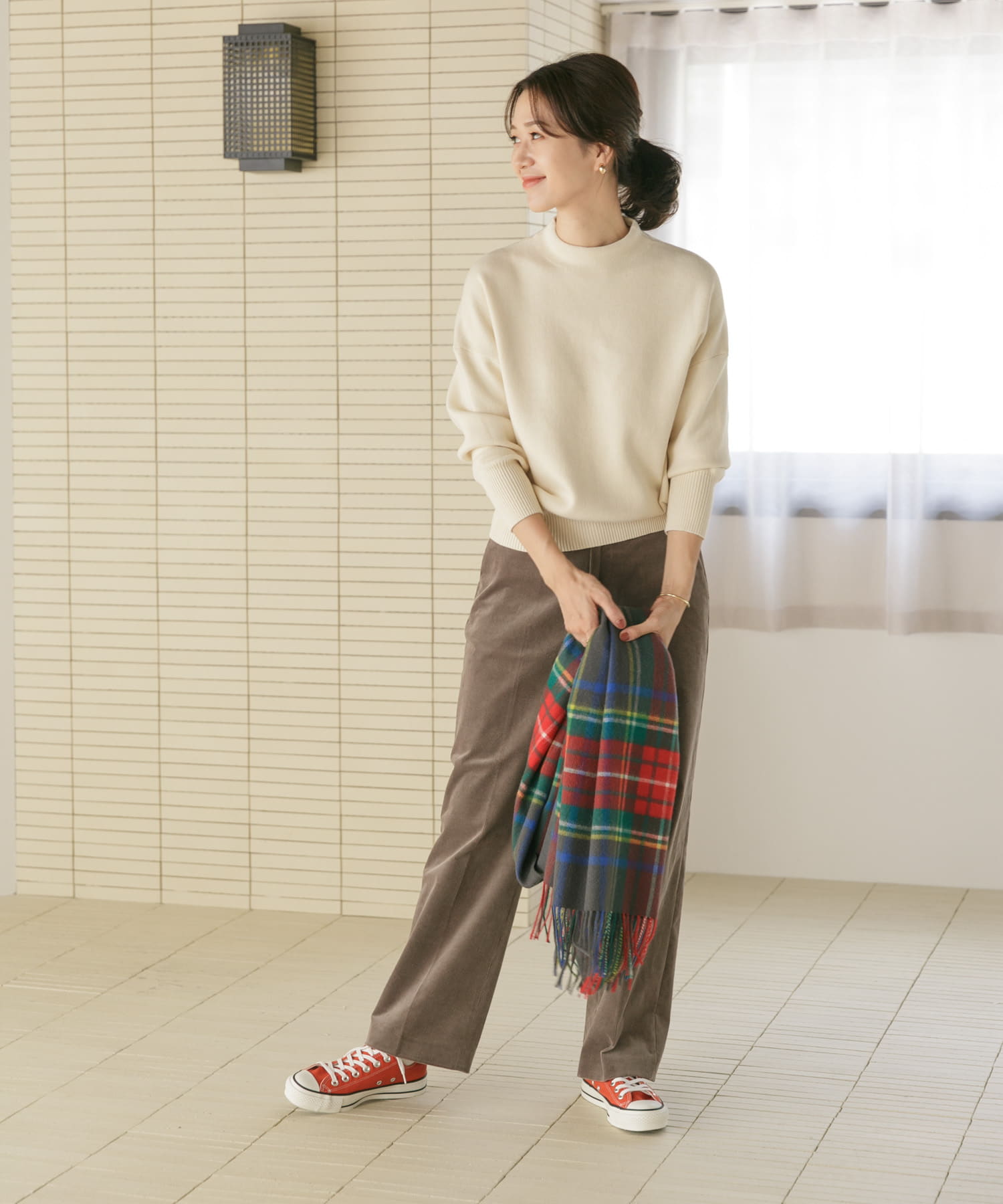 蓄熱/洗濯可』ボトルネックKNITプルオーバー[DR37-22E117]｜URBAN