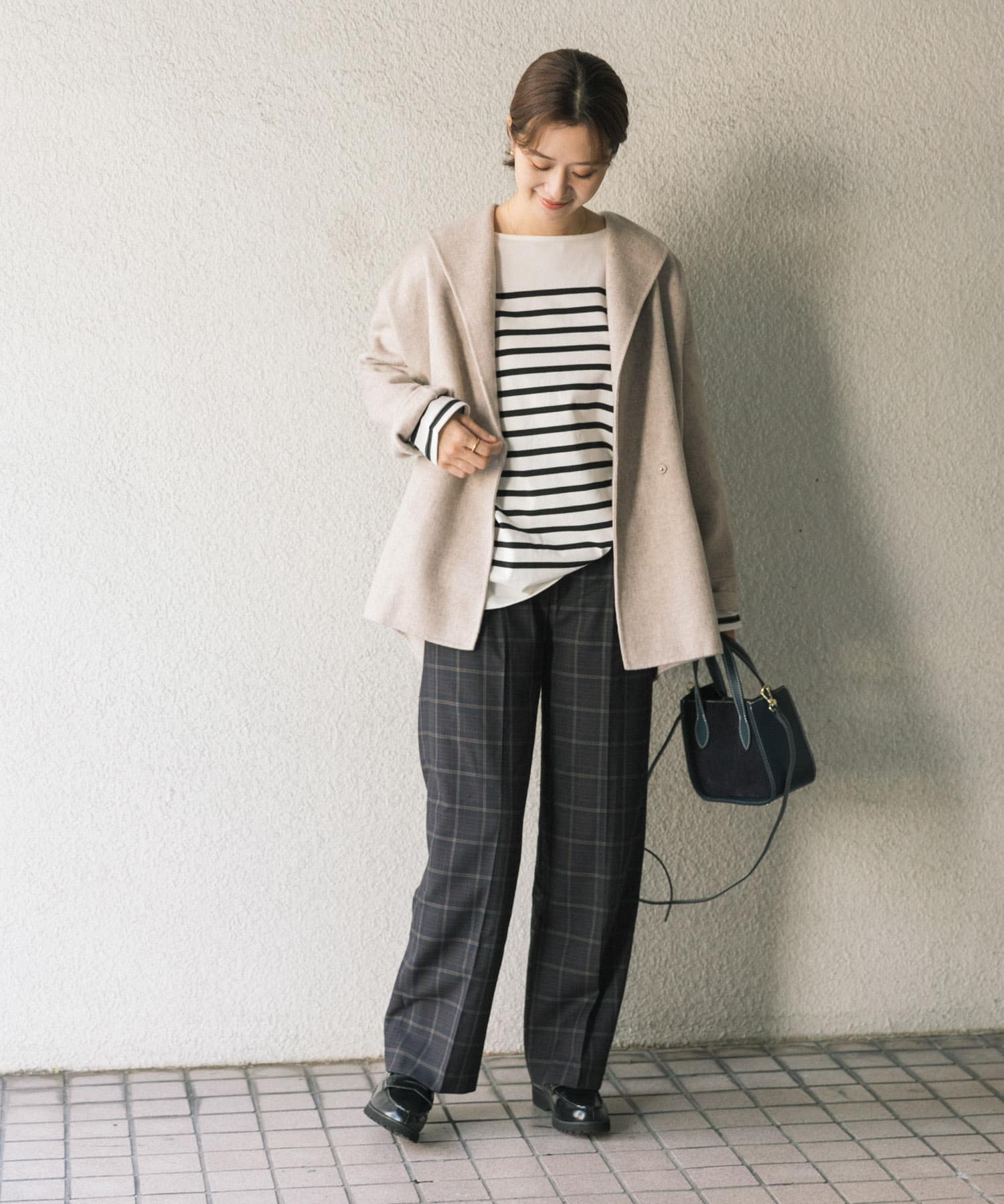 URBANRESEARCH ROSSOWOMEN ファー付きウールガウンコート