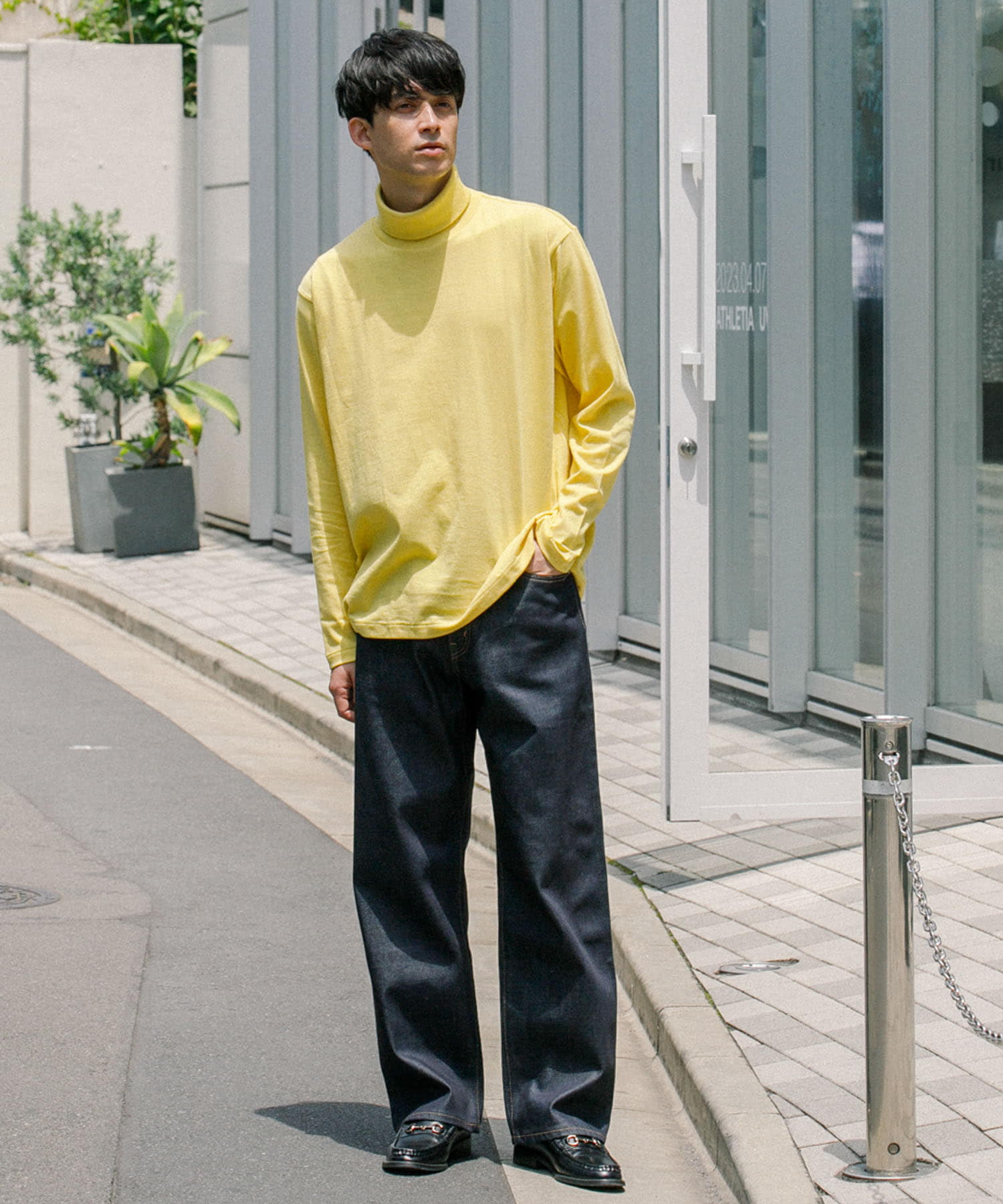 別注』久米繊維×URBAN RESEARCH タートルネックロングスリーブT