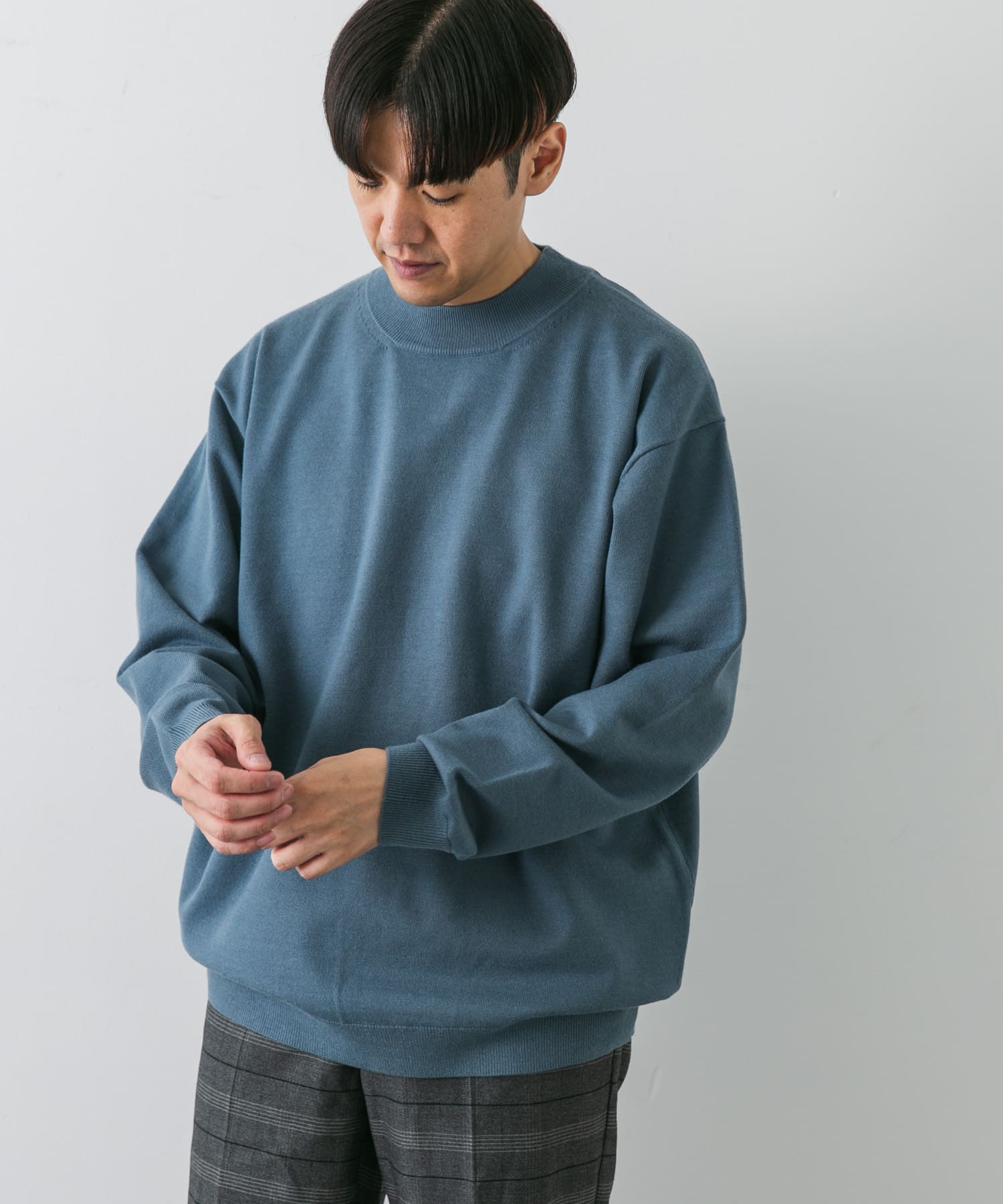 【J.Crew】XL 肉厚 肩落ちニット ウール100% Vネック