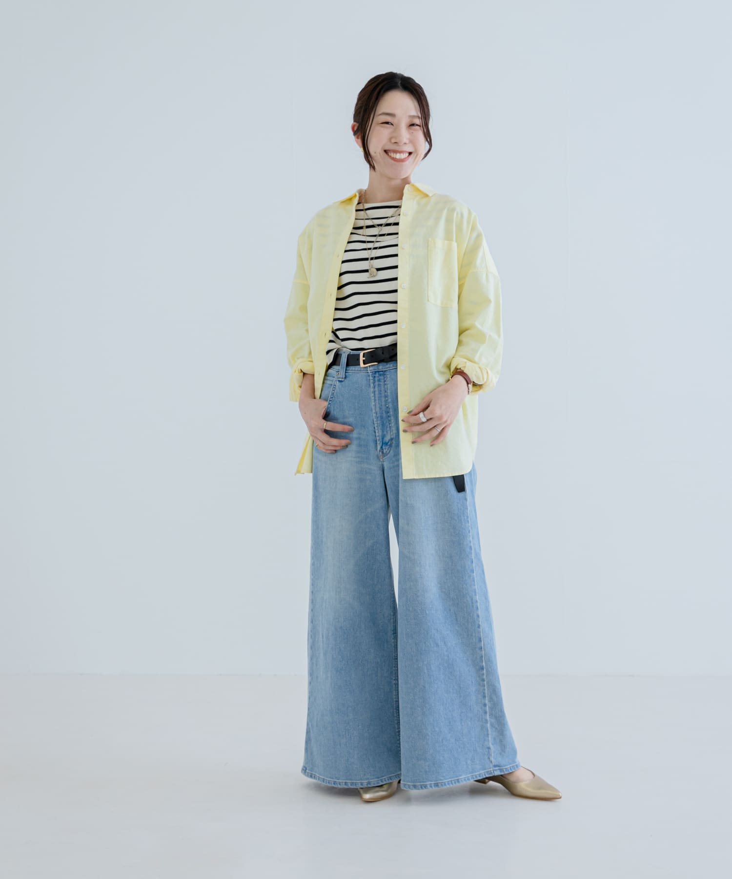 受取確認【ITEMS URBAN RESEARCH】ハイウエストテーパードパンツ 組める