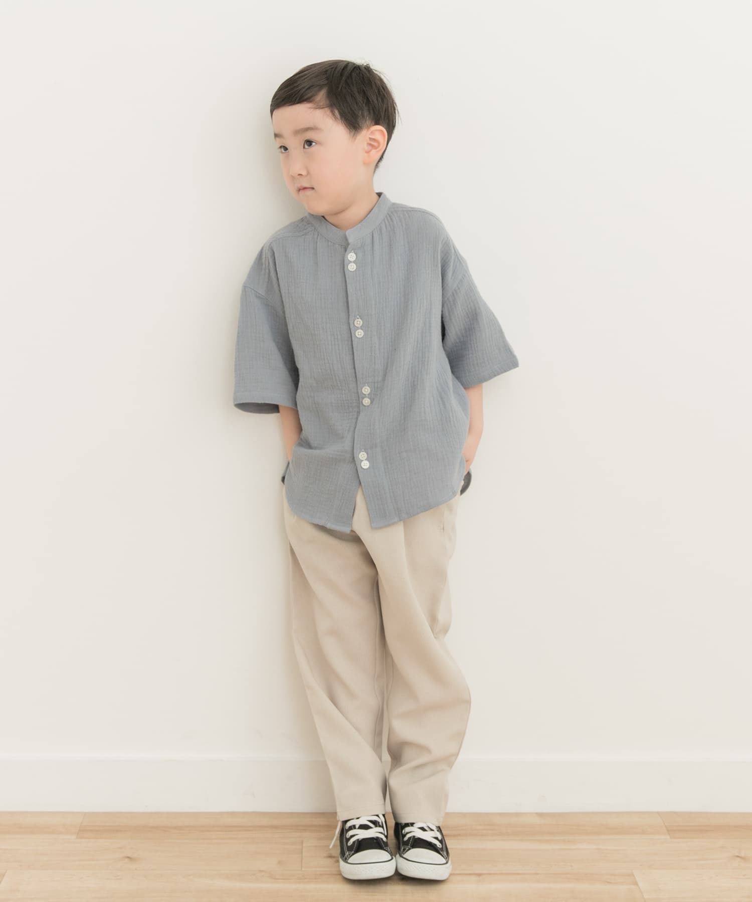 Wガーゼバンドカラーシャツ(KIDS)[DR45-33B169]｜URBAN RESEARCH
