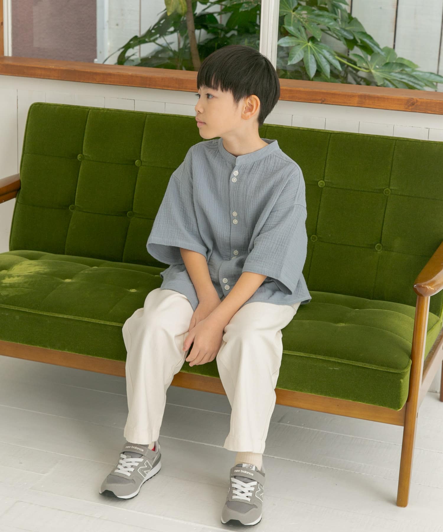 Wガーゼバンドカラーシャツ(KIDS)[DR45-33B169]｜URBAN RESEARCH