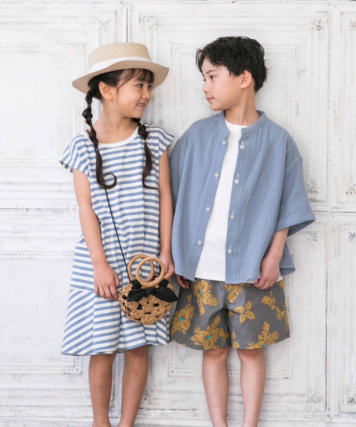 Wガーゼバンドカラーシャツ(KIDS)[DR45-33B169]｜URBAN RESEARCH