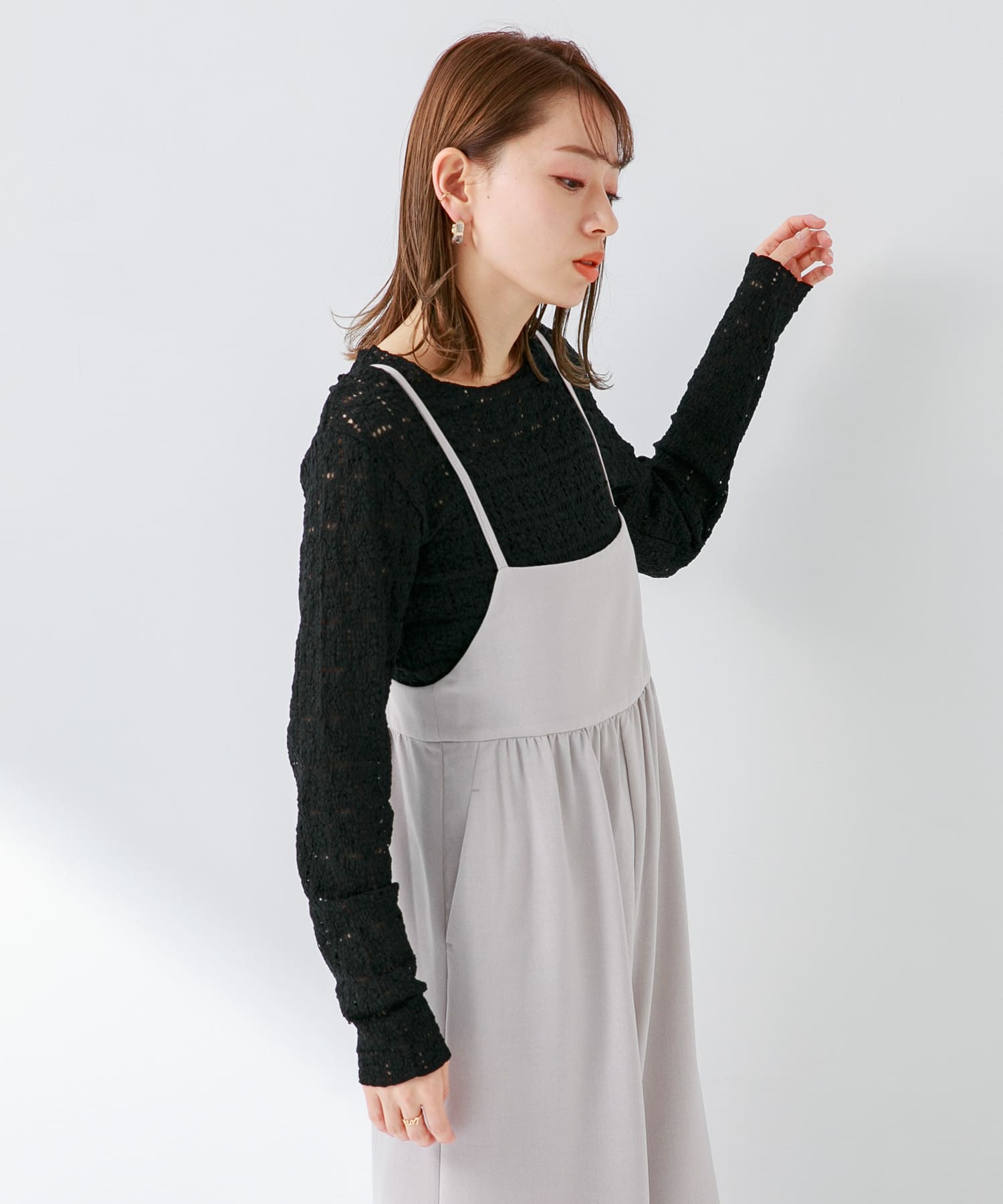 UR TECH DRYLUXE』ギャザーワイドサロペット[LA44-24T801]｜URBAN 
