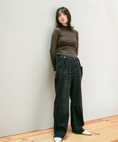 YENN　TUCK BELT DESIGN PANTS