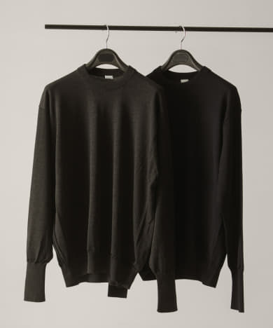 A PRESSE　Wool Knit L/S T-Shirt
