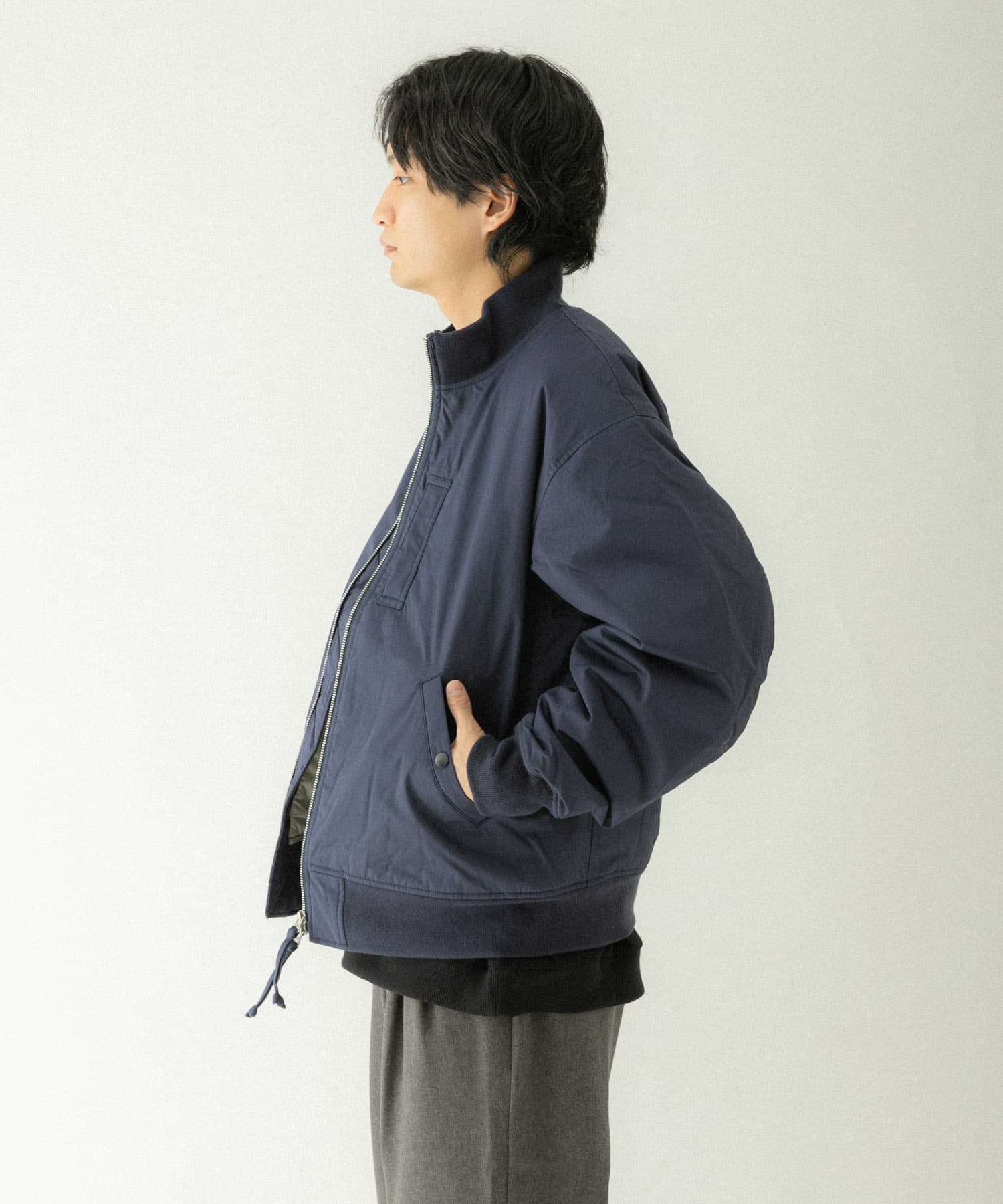 Nanamica アシンメトリー ブルゾン Sサイズ ファッション