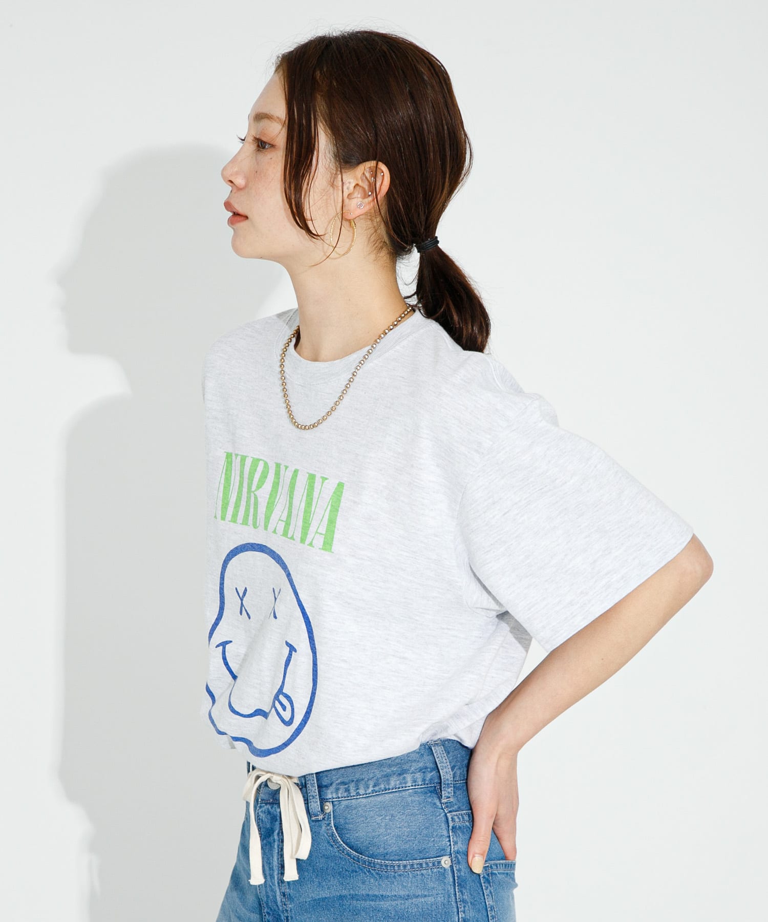 GOOD ROCK SPEED NIRVANA T-SHIRTS[LWA5-25NVN002W]｜URBAN