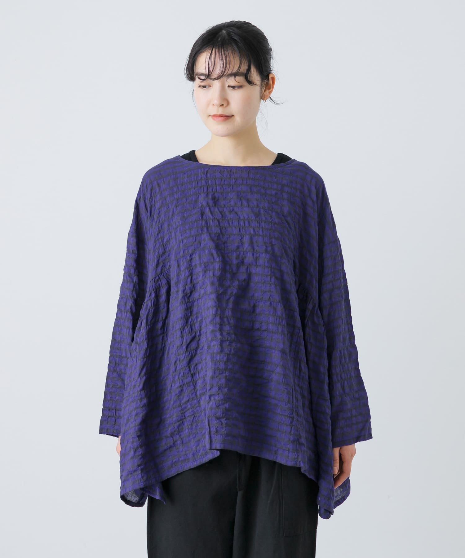 Honnete Side Gathered Shirts[GWA4-HO-25SST29]｜URBAN