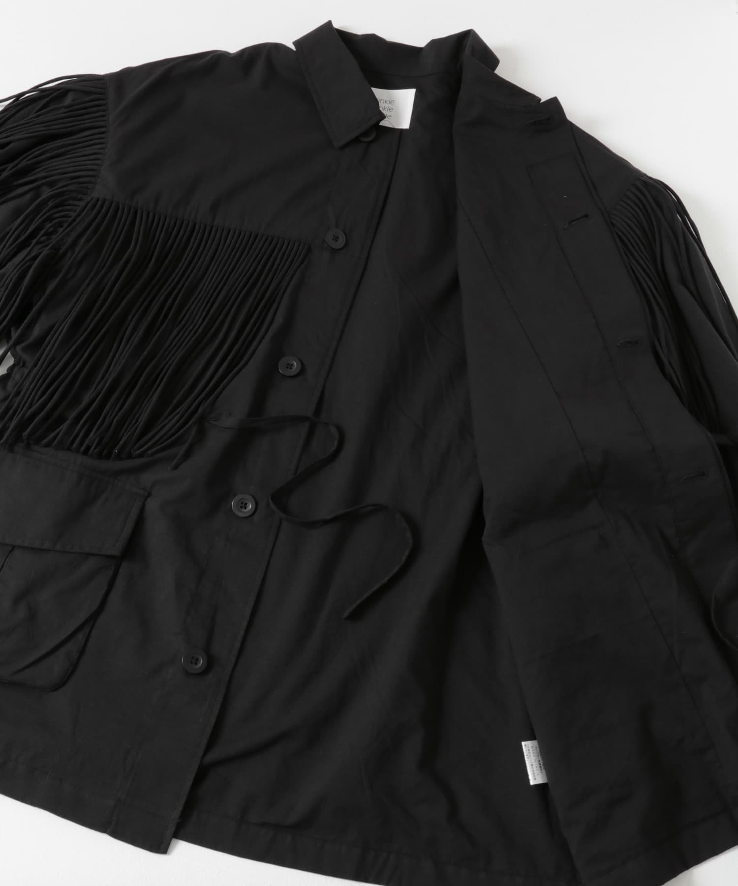 crinkle crinkle crinkle fringe M65 jacket[UWA4-CC-3527