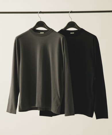 A PRESSE　High Twisted Cotton L/S  T-Shirt