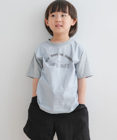 『WEB/一部店舗限定サイズ』配色ロゴTシャツ(KIDS)