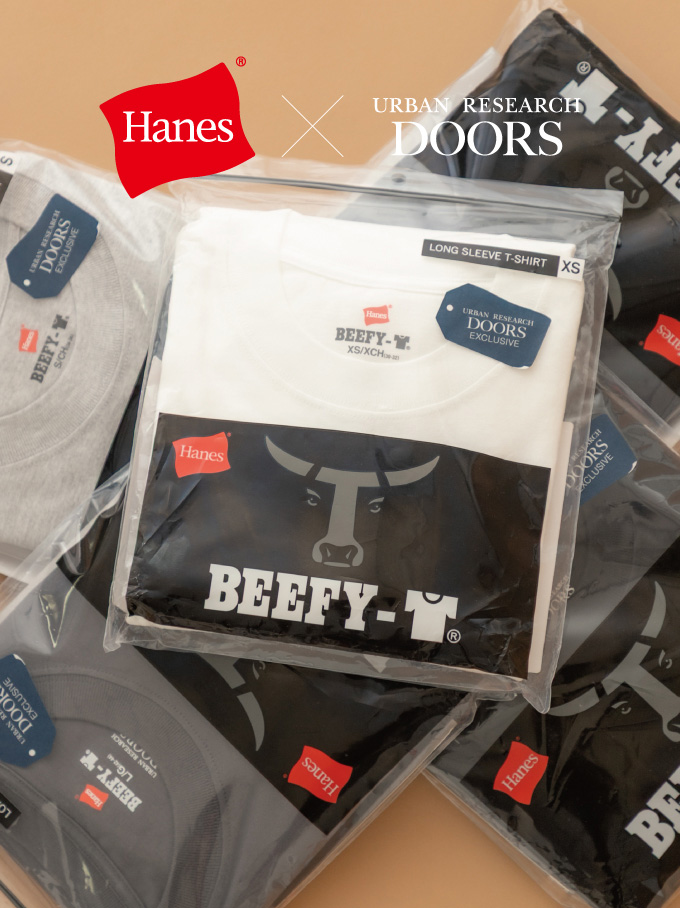 Hanes × URBAN RESEARCH DOORS 型から製作した別注BEEFY-Tが発売開始！