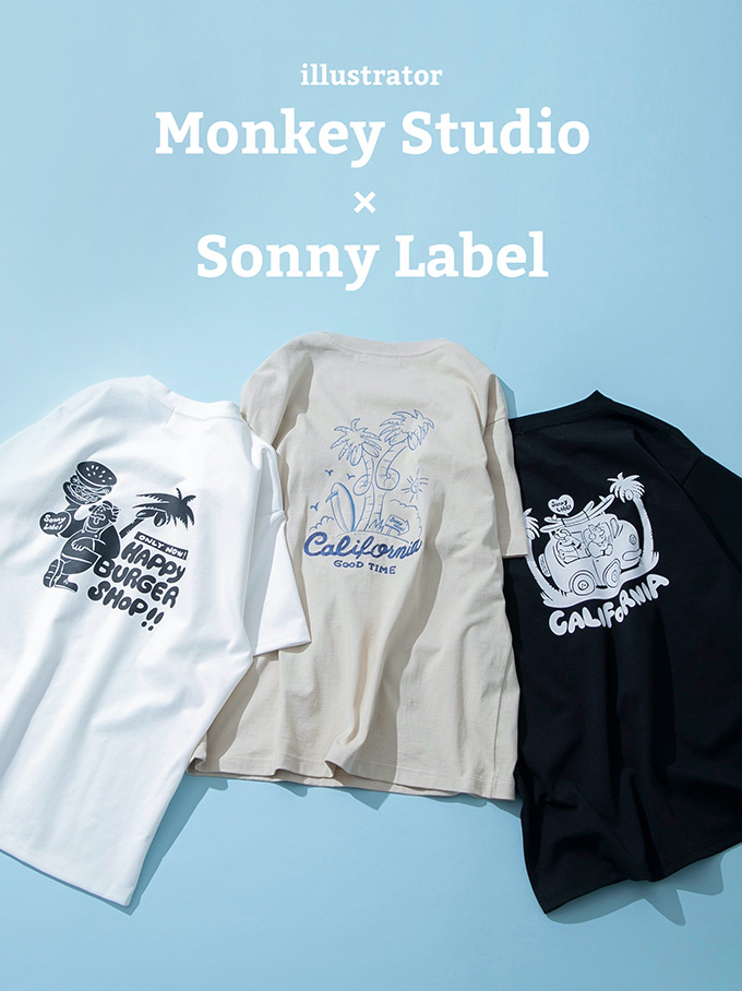 Monkey Studio × Sonny Label コラボTシャツが発売！