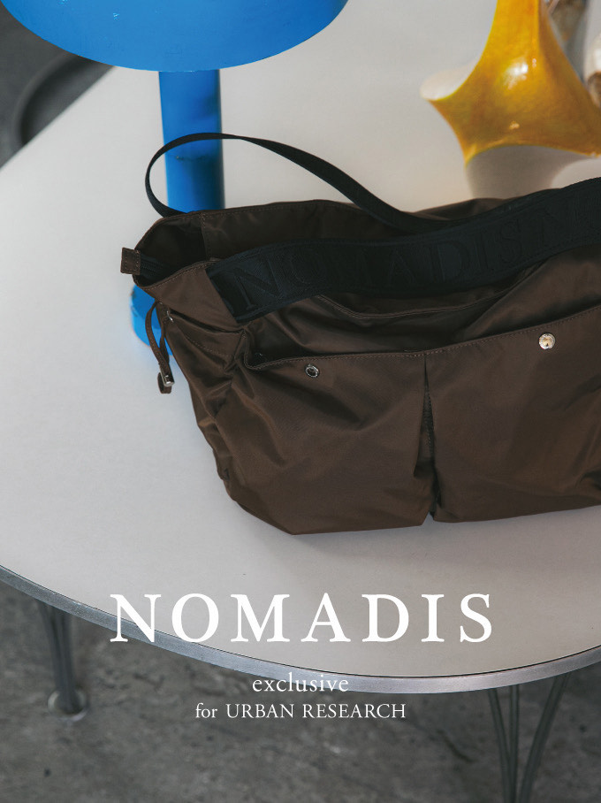 どんなシーンにも寄り添うNOMADISの気分なBROWNの別注カラー NOMADIS