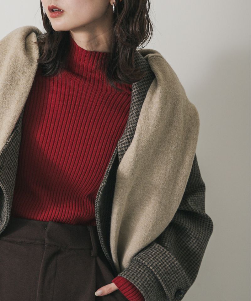 着心地も、シルエットも完璧。秋冬の着こなしに欠かせない、ハイネックセーター。