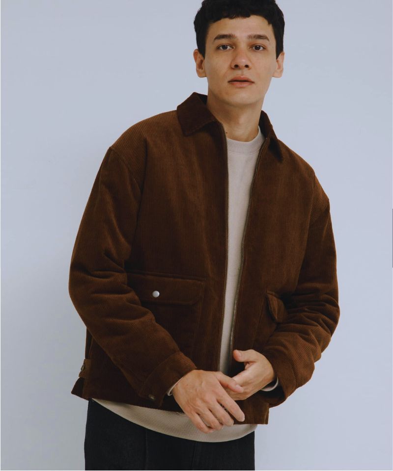 【再入荷】パデッドショートジップブルゾン