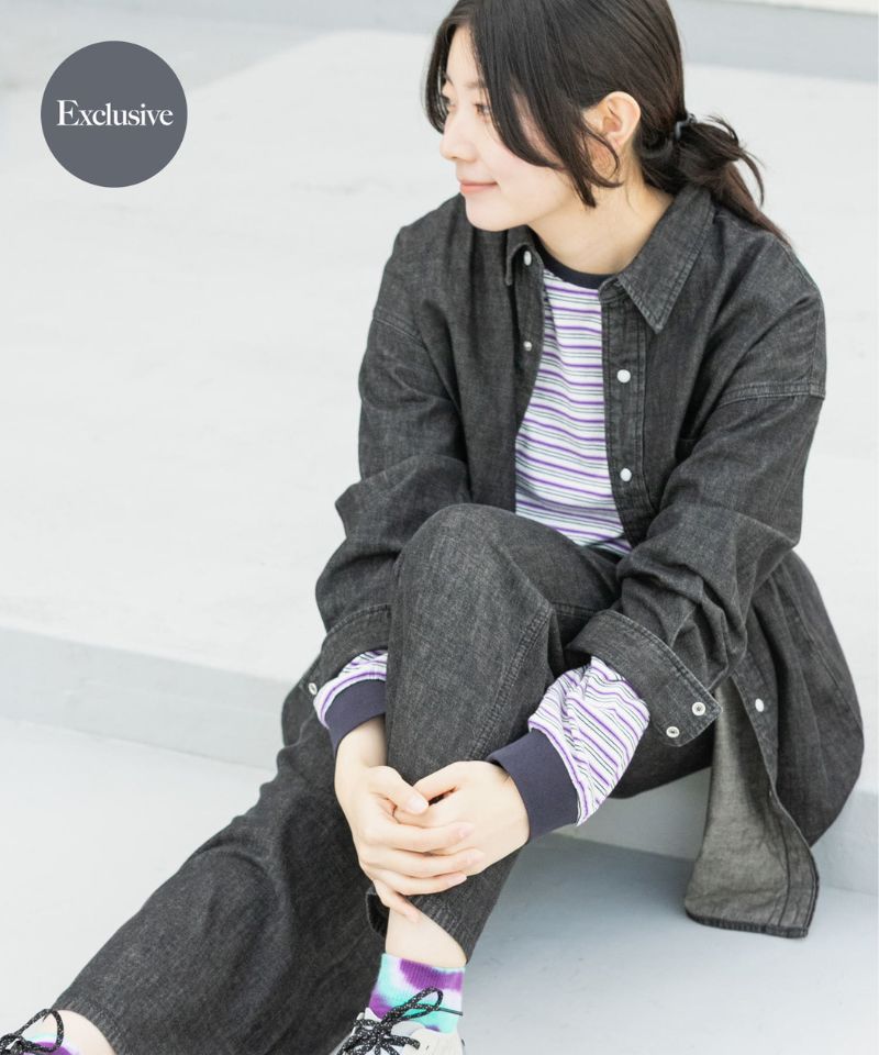 【PRE-ORDER】別注 Wrangler×EKAL LONG-SLEEVEデニムワークシャツ