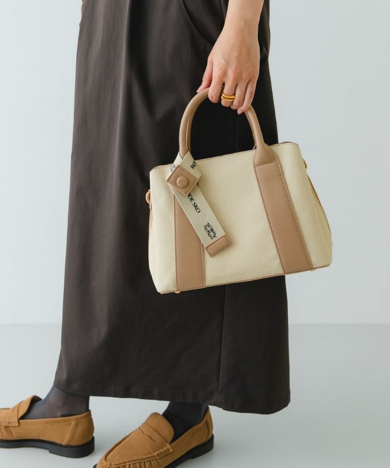 【New in】ロゴリボン付2WAYハンドバッグに新色が登場