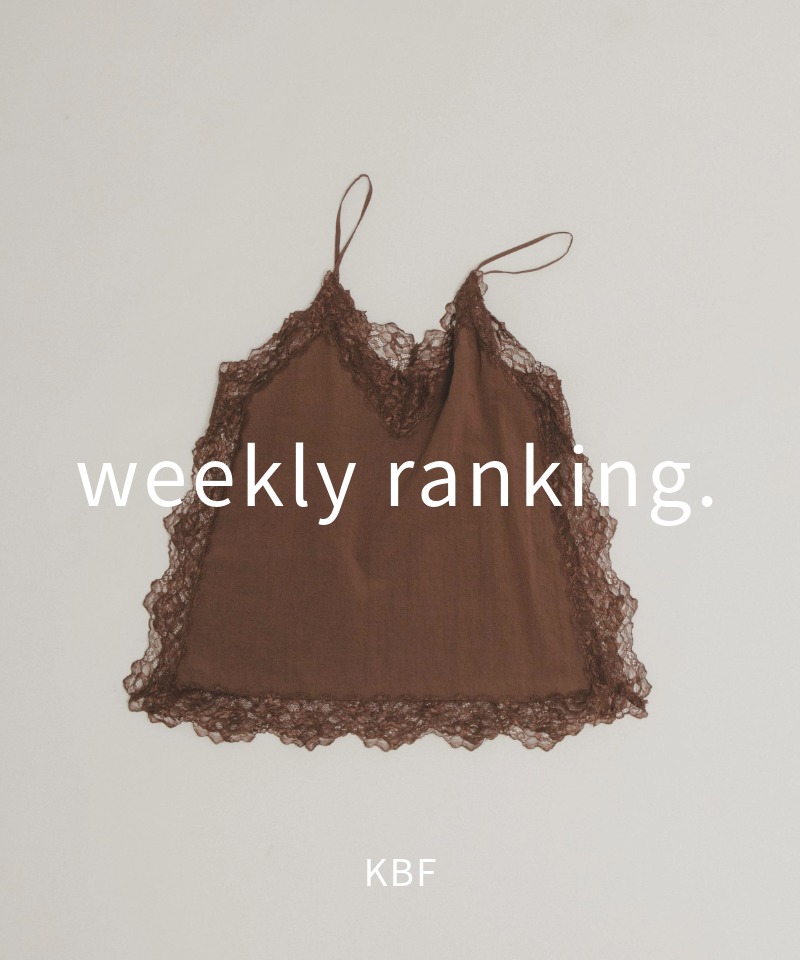 先週の人気アイテムランキングTOP15