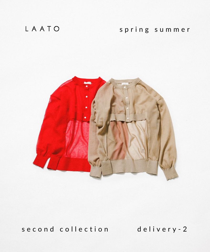 NEW "変形デザインが光るシアーカーディガン"