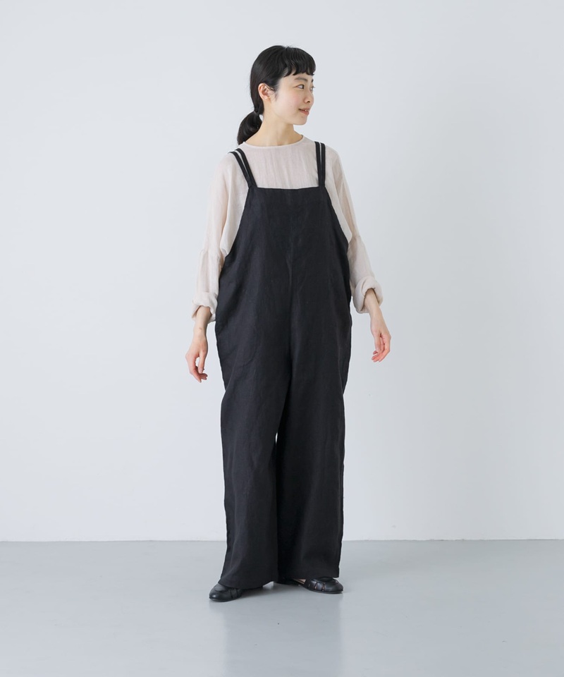 かぐれの名品 着回し上手なリネンサロペット