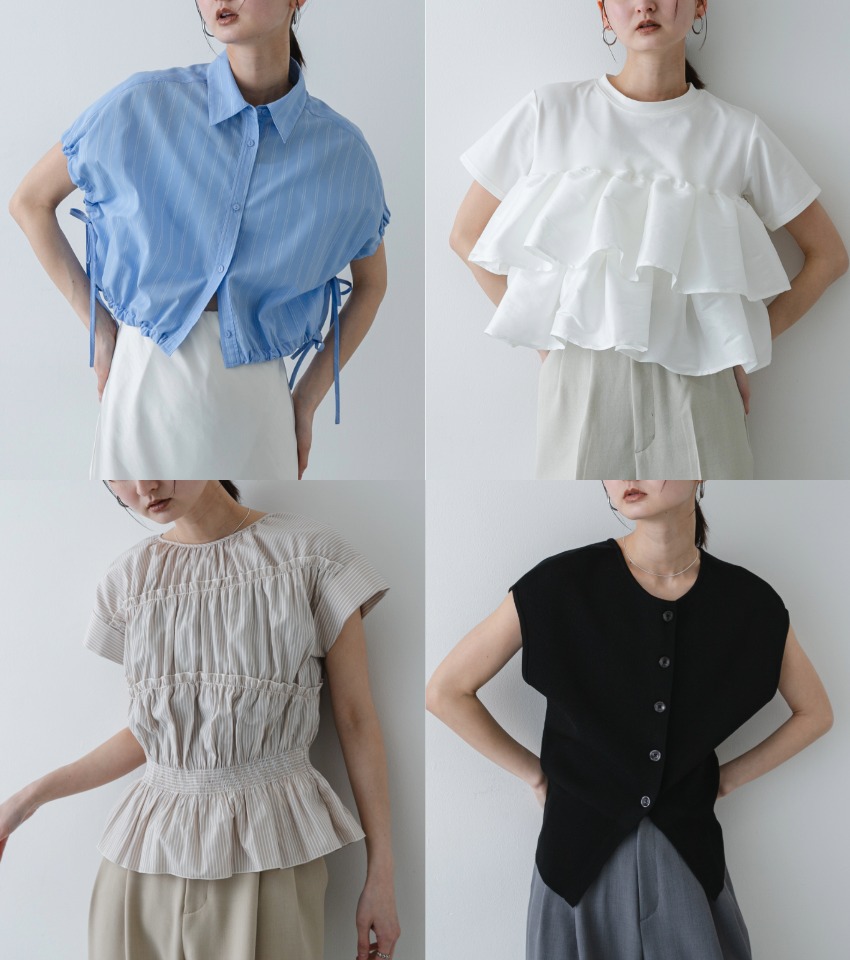 気になる部分をスマートにカバーする、デザイントップス