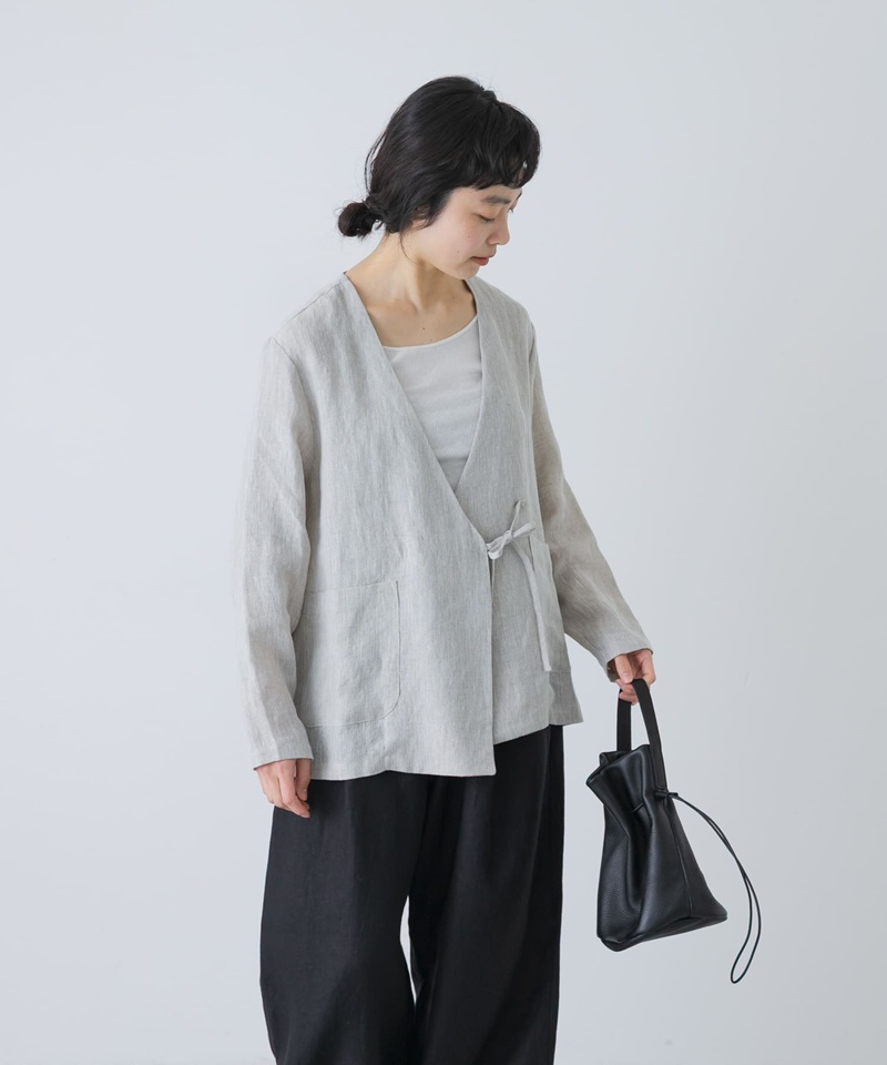 ＼好評につき追加決定／サッと羽織りやすいカシュクールジャケット