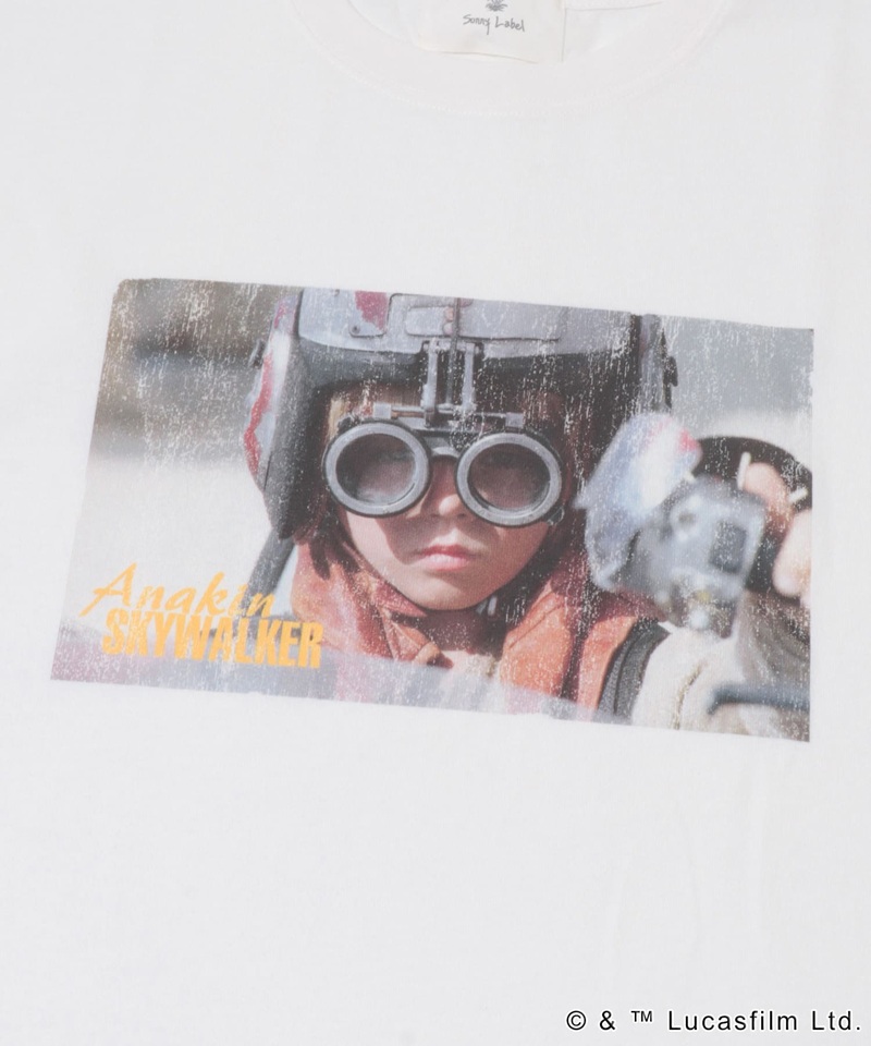 映画STARWARSの名場面が映えるフォトプリントのリラックスTシャツ