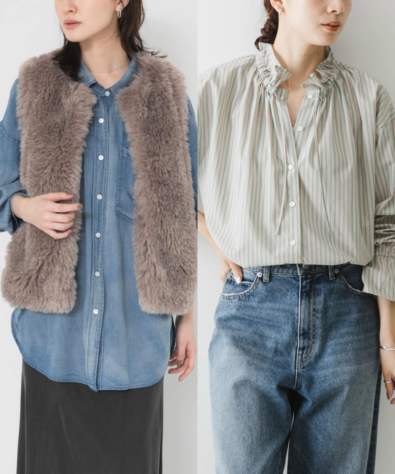 一枚でも重ねても映えるシャツ＆ブラウス