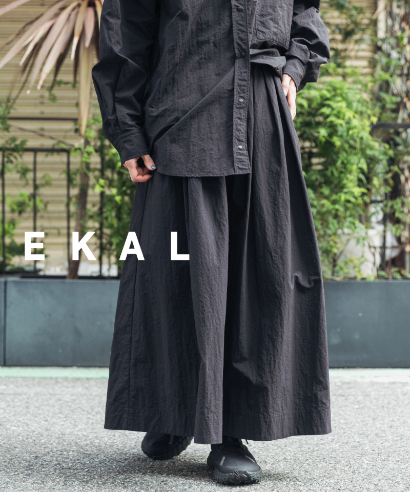 人気上昇！機能性あり美シルエットのロングスカート【EKAL】