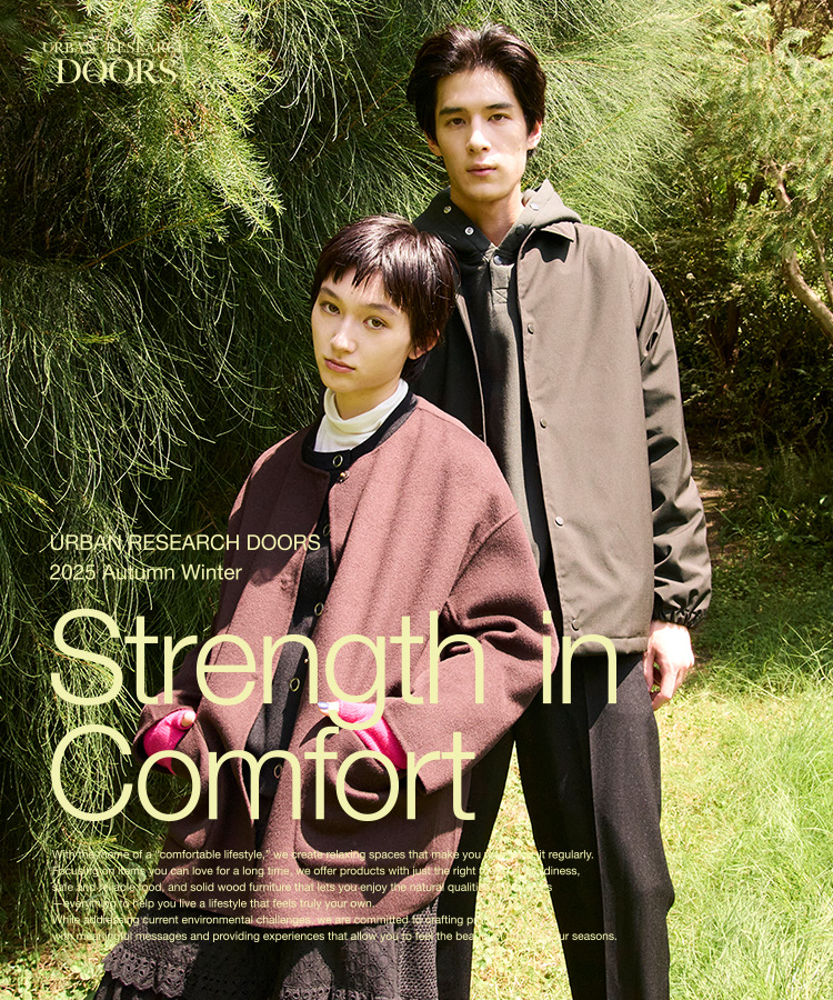 URBAN RESEARCH DOORS 2025 Autumn Winter Strength in Comfort