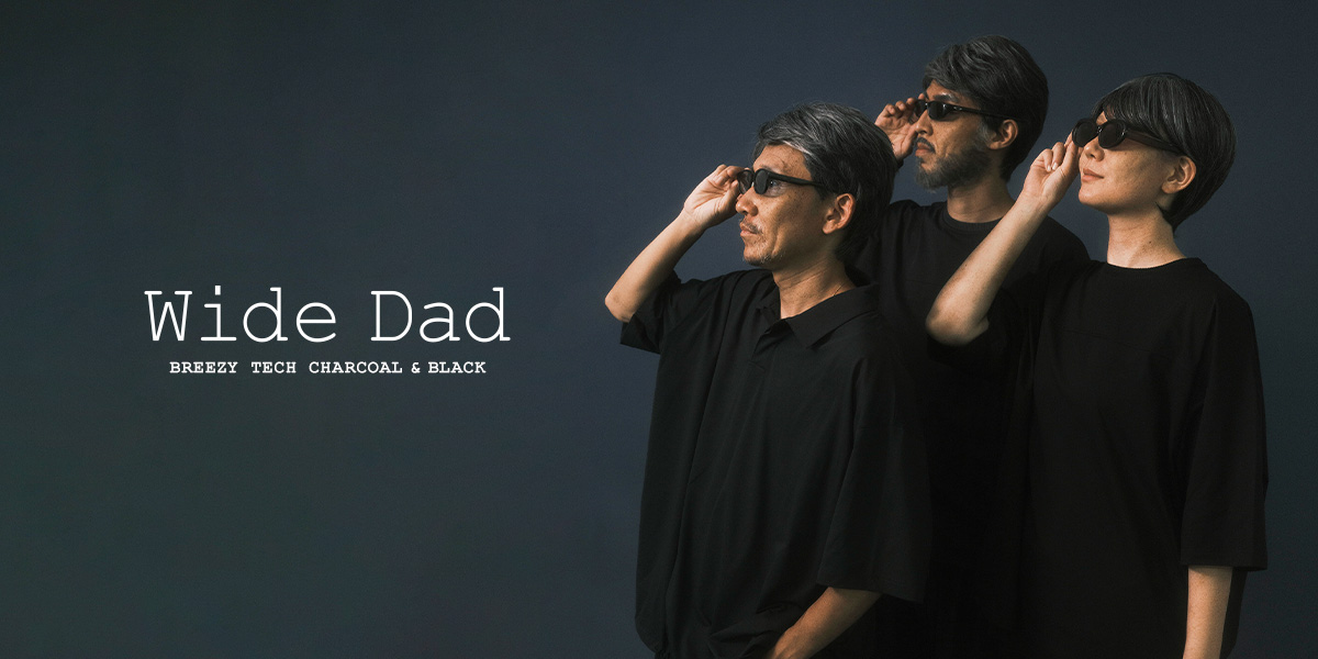 Wide Dad - BREEZY TECH CHARCOAL & BLACK｜URBAN RESEARCH
