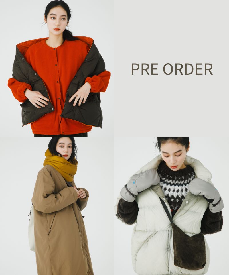 【PRE ORDER】おすすめのアウター、ニット