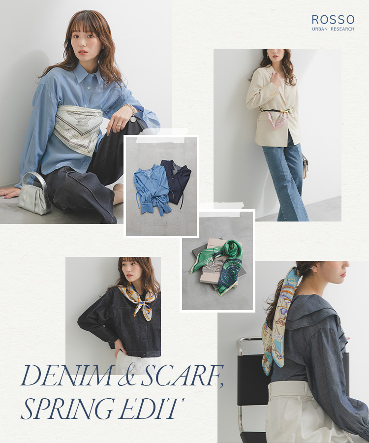 DENIM&SCARF, SPRING EDIT|ROSSO
