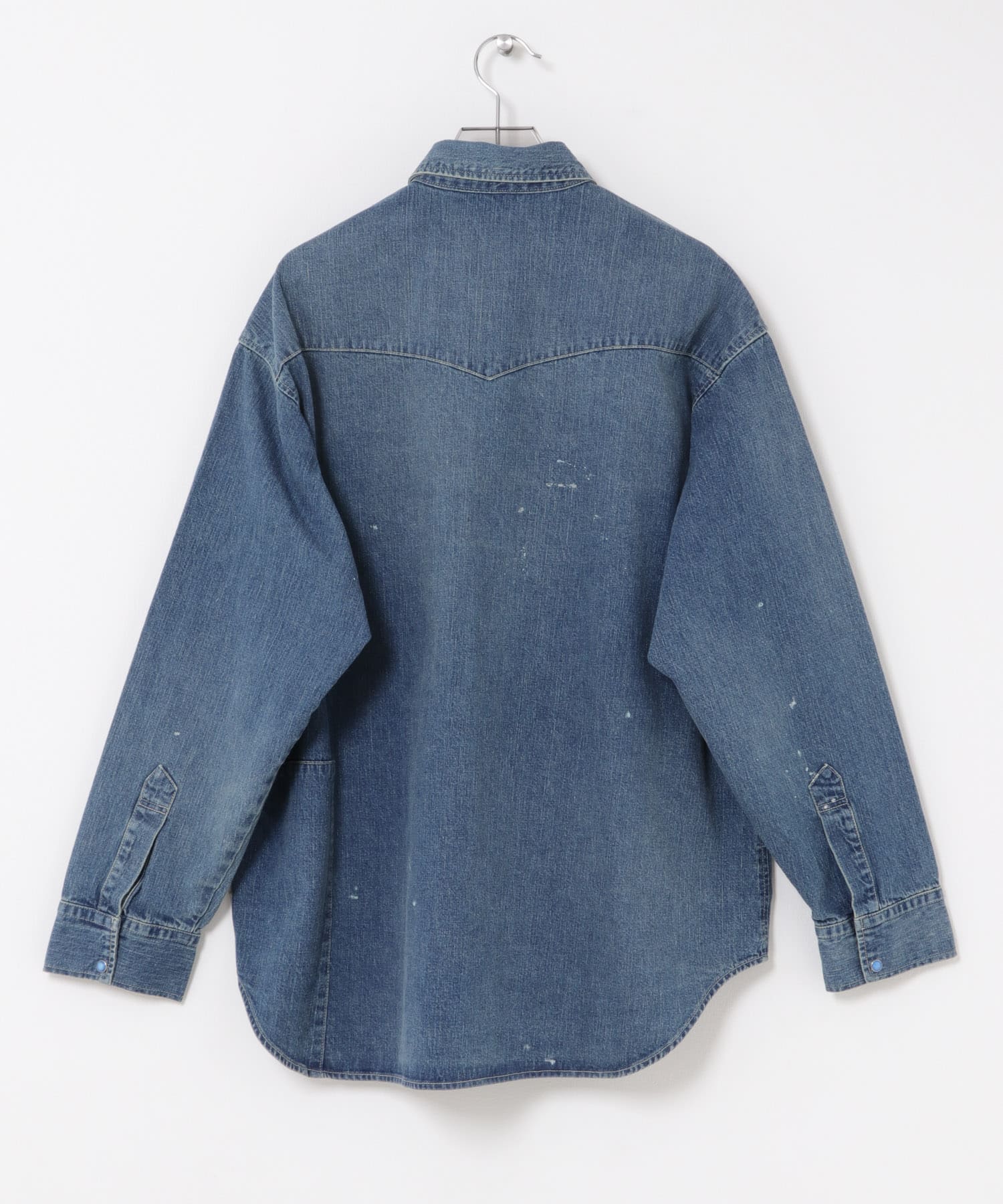 PORTER CLASSIC　BREAKFAST DENIM WESTERN SHIRTS BLUE 2
