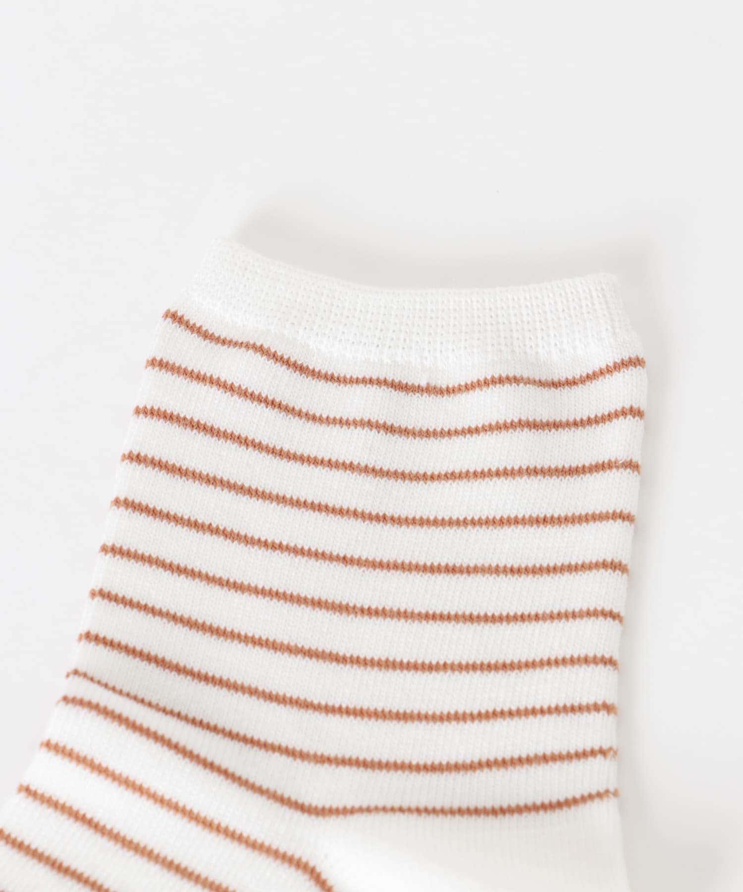 『URTECH』ボーダーソックス OFF×ORG 25-28