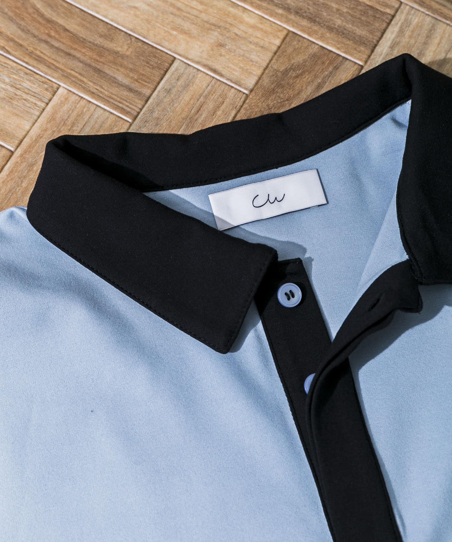 Couleur Meler sakasa　minimal shirts SKYBLUE FREE
