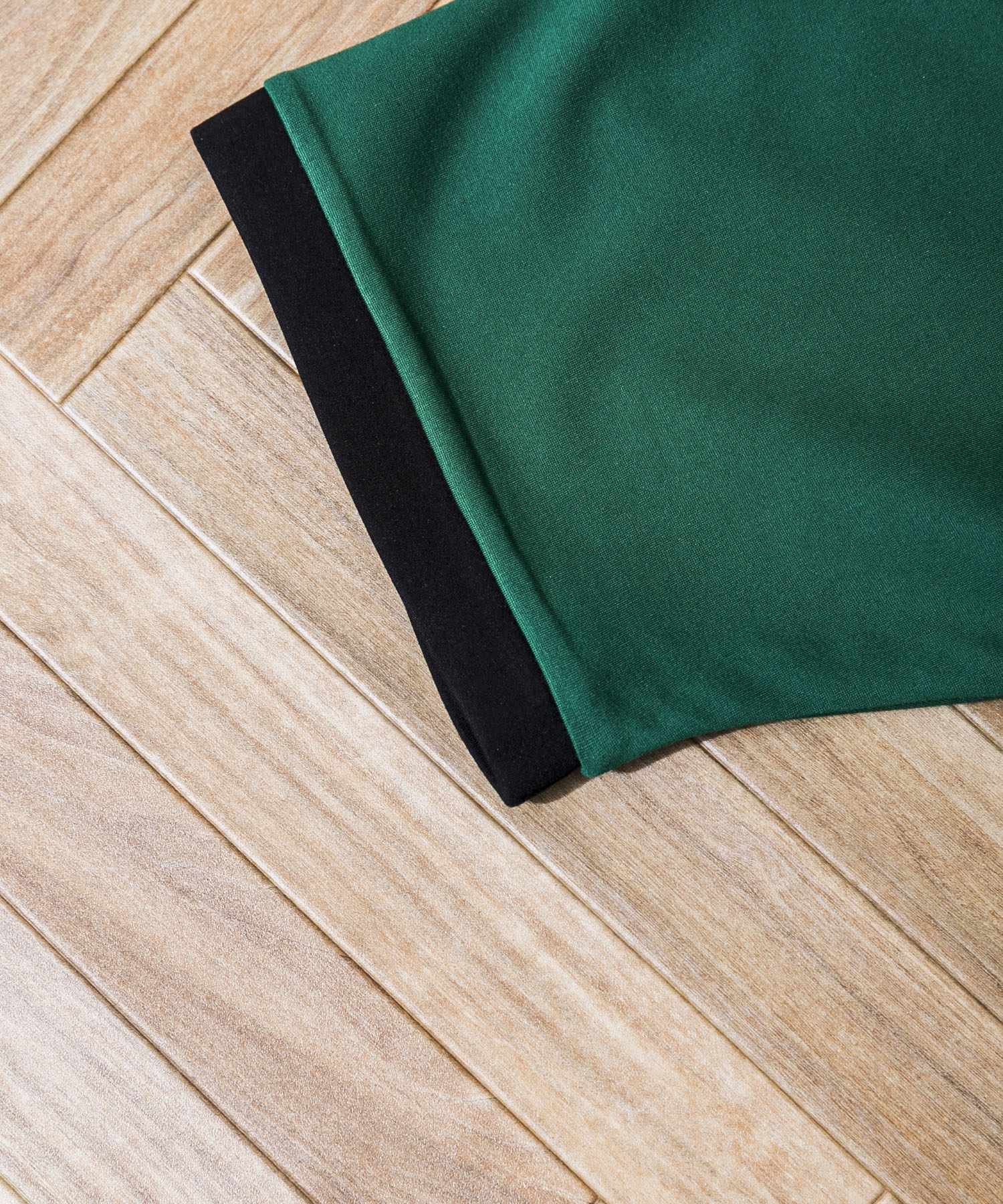 Couleur Meler sakasa　bicolor cardigan GREEN M