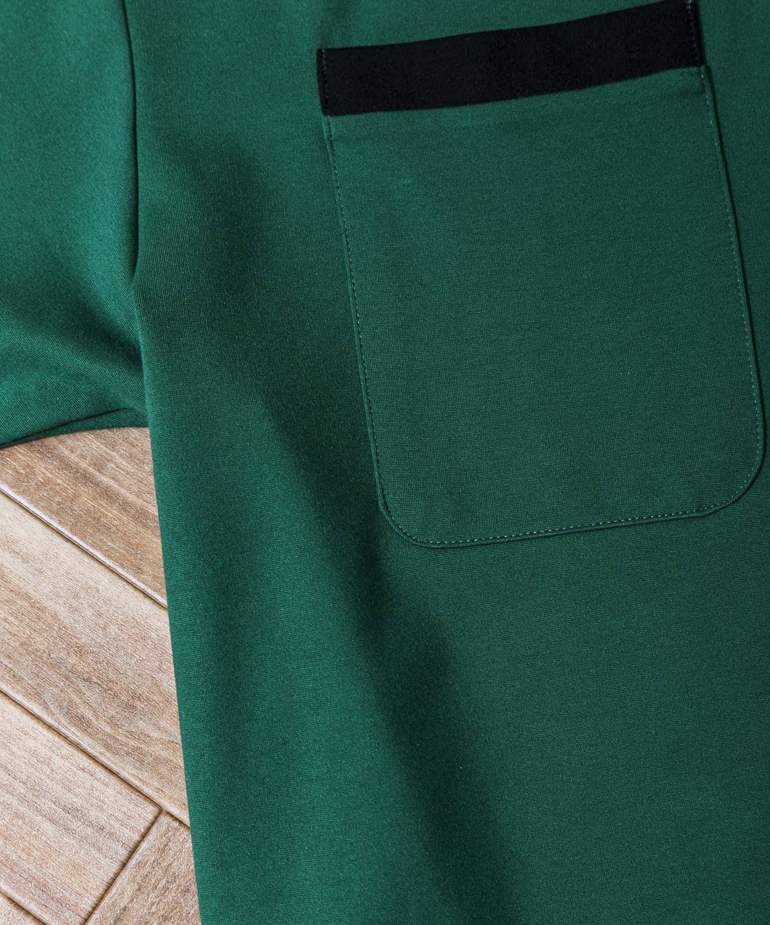 Couleur Meler sakasa　bicolor cardigan GREEN M