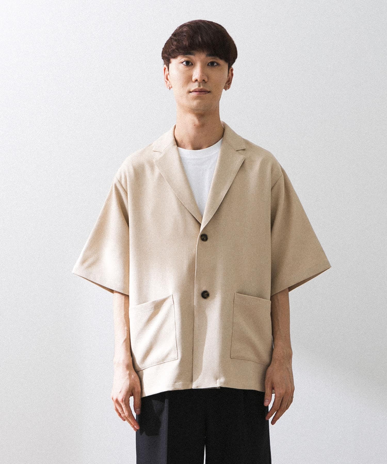 Couleur Meler sakasa　jacket collar shirts BEIGE M