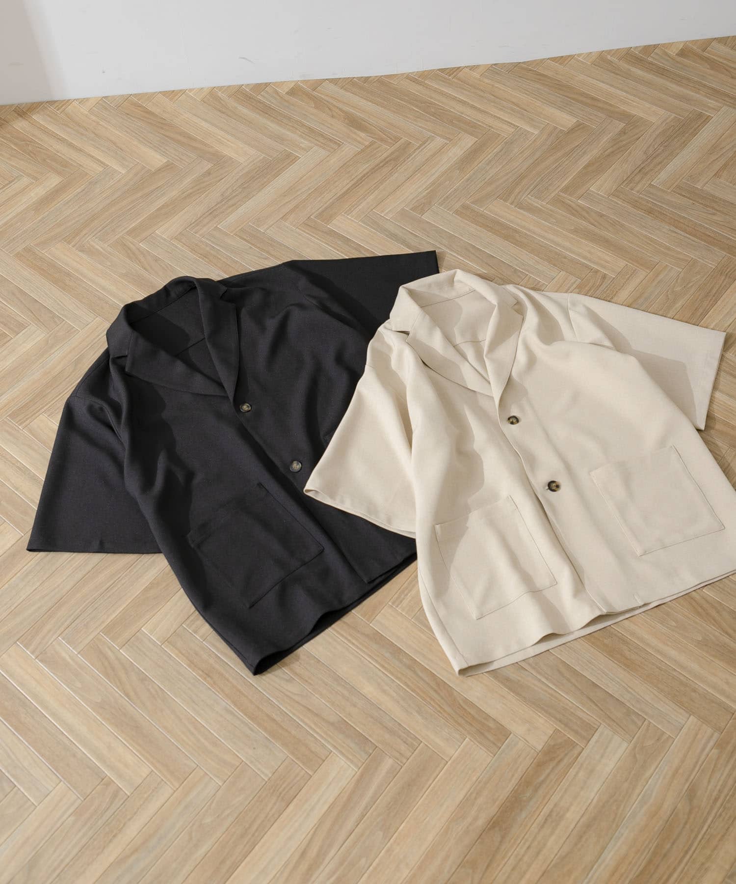 Couleur Meler sakasa　jacket collar shirts BEIGE M