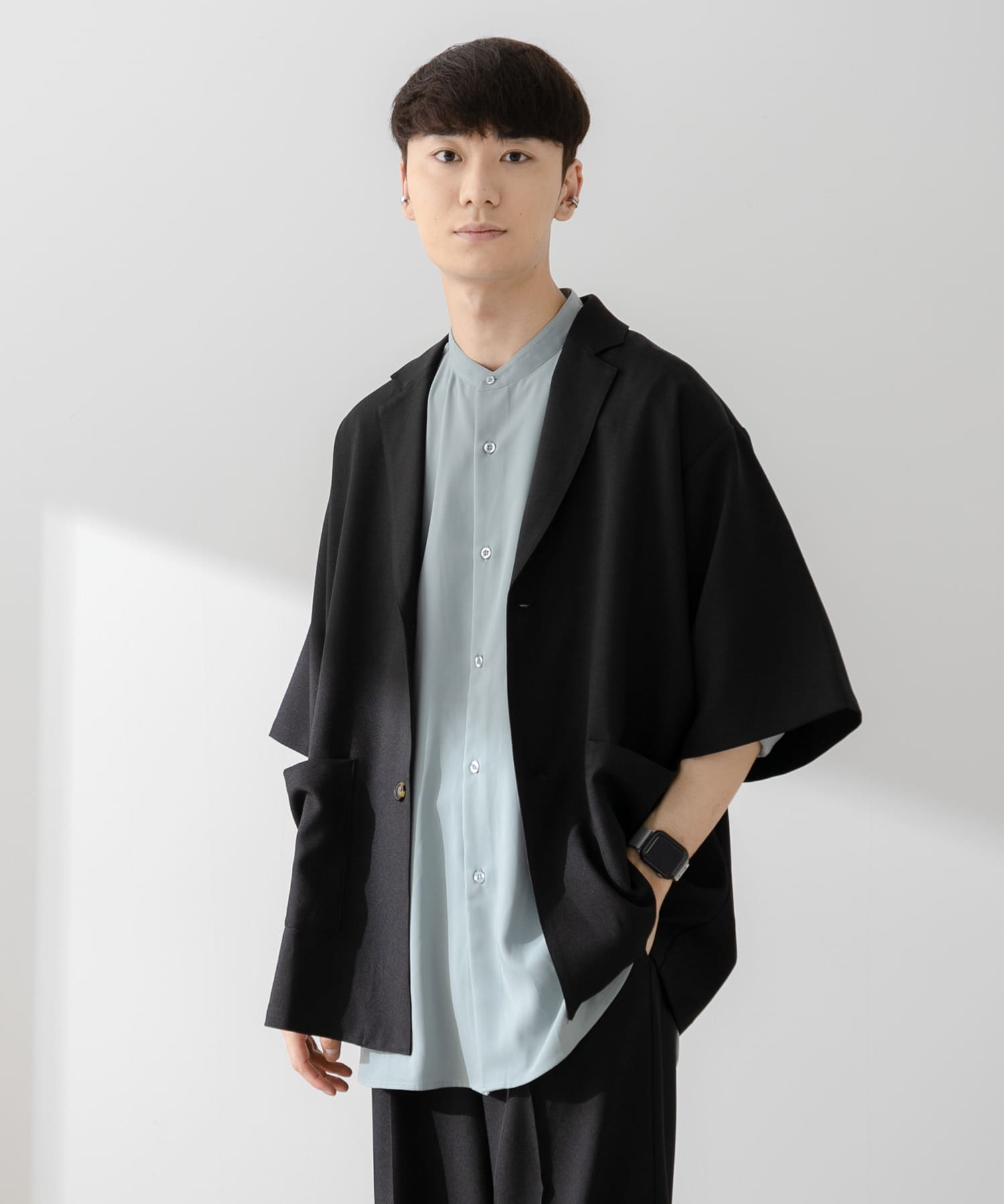Couleur Meler sakasa　jacket collar shirts