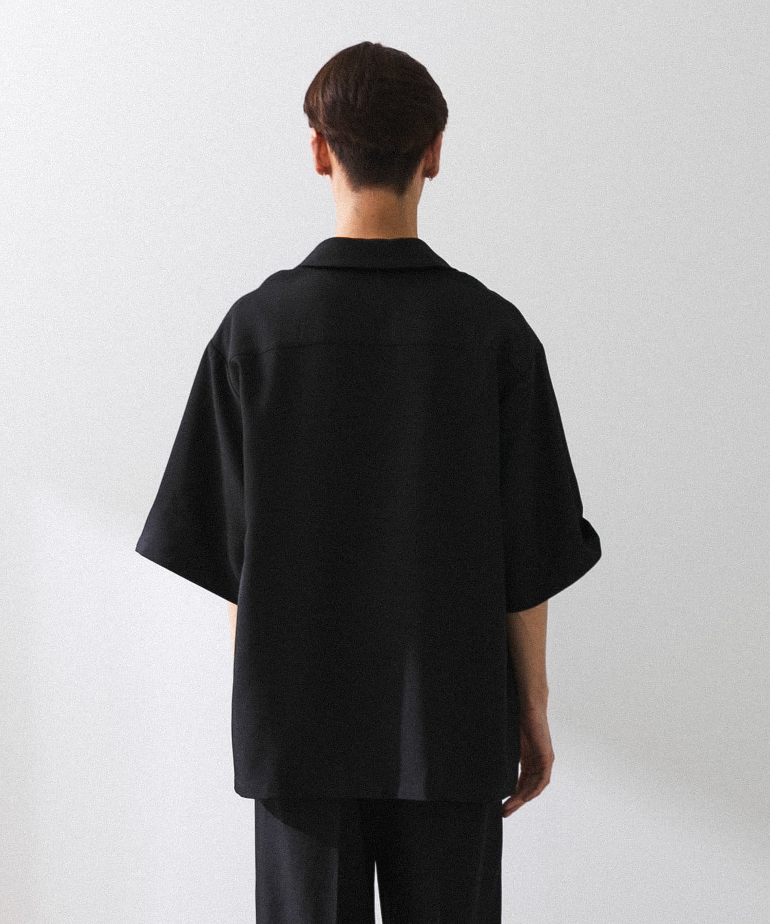Couleur Meler sakasa　jacket collar shirts BLACK L