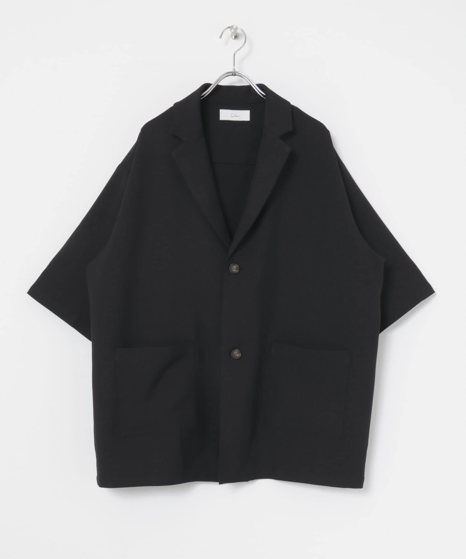 Couleur Meler sakasa　jacket collar shirts BLACK M