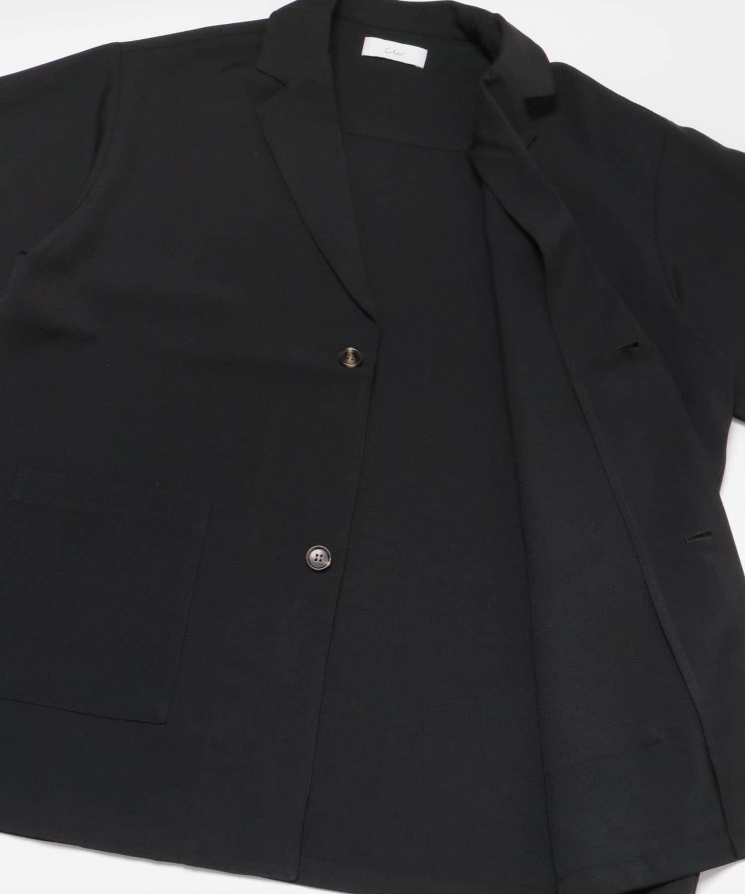 Couleur Meler sakasa　jacket collar shirts BLACK M