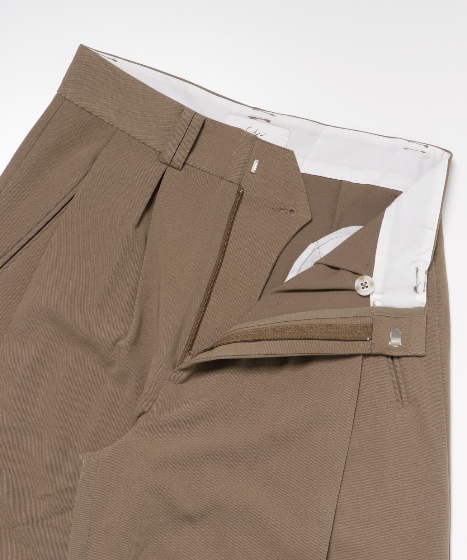 Couleur Meler なかじ　サイドタックスラックス BROWN M