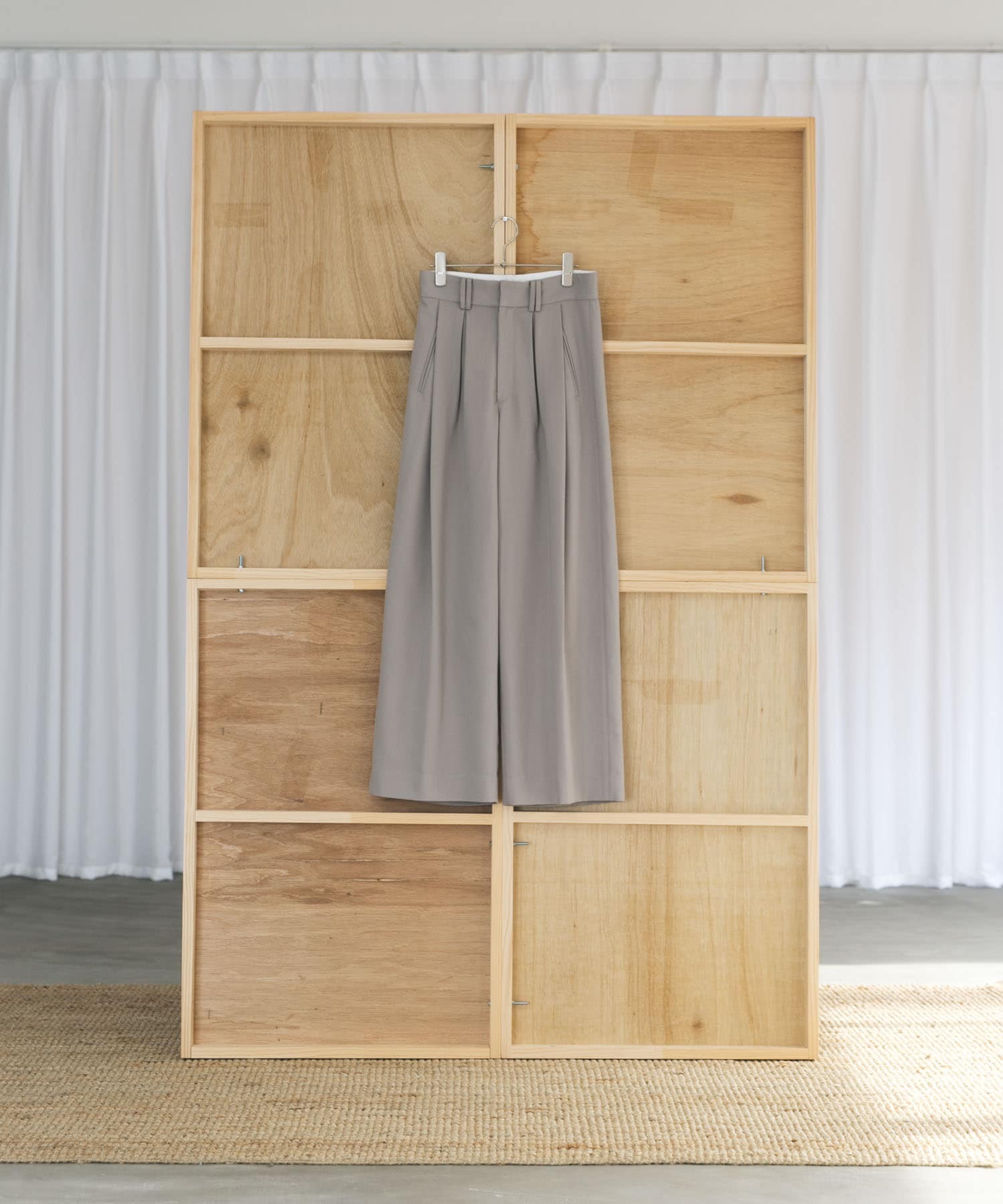 Couleur Meler なかじ　サイドタックスラックス GRAY M